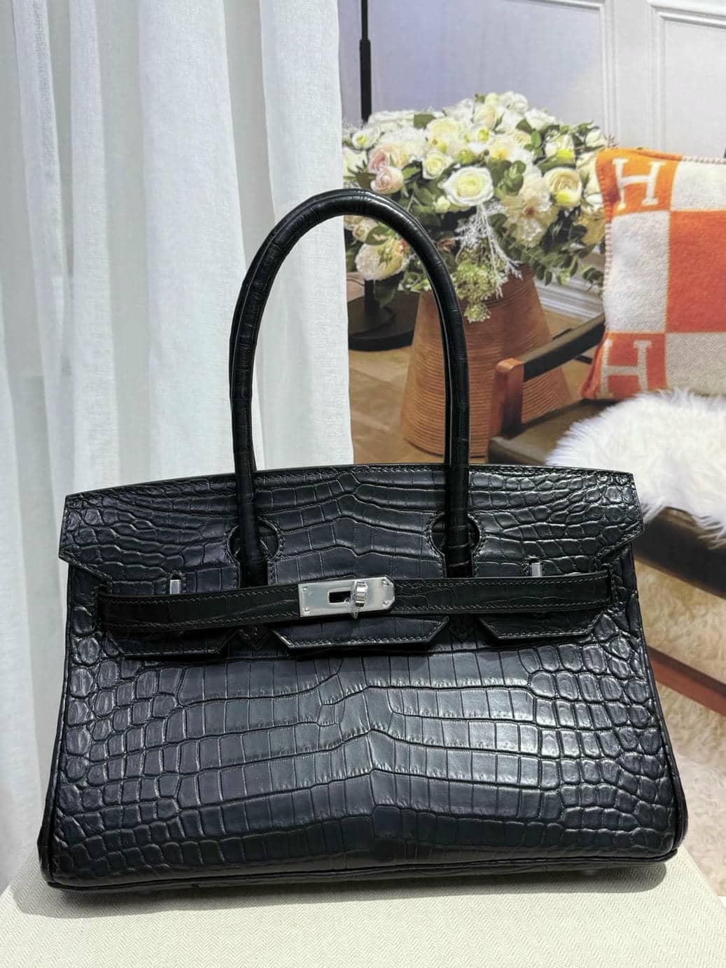 Birkin Shoulder Exotic Leather